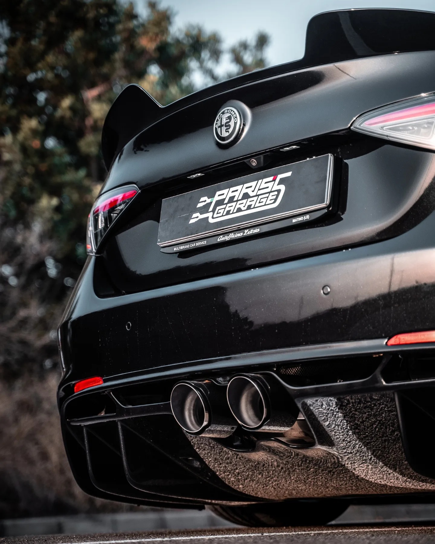 Alfa Romeo Giulia Quadrifoglio GTAm Conversion Kit by PariS'5 GaraGe - Rear Diffuser - Carbon Fiber